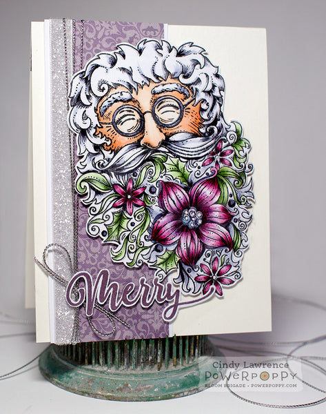 Flowering Santa Stamp Set