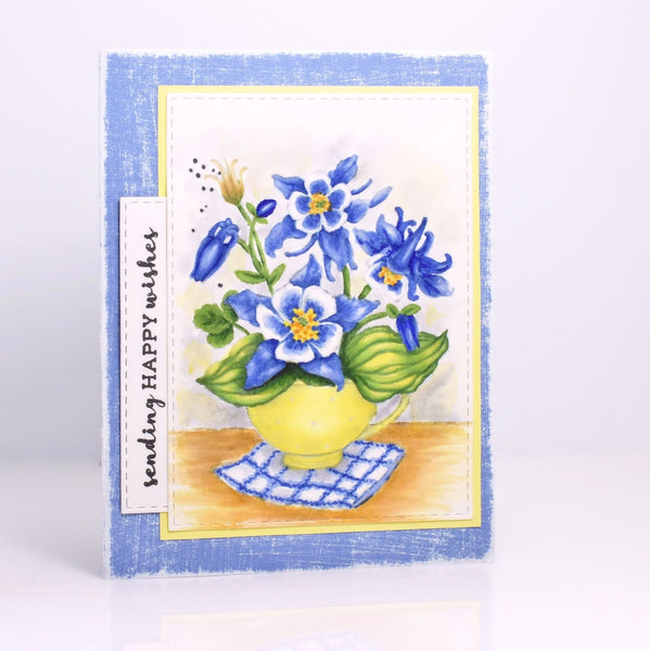 Cup of Columbine Digital Stamp Set