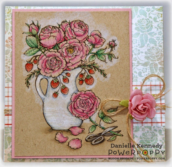Arranging Roses Digital Stamp Set