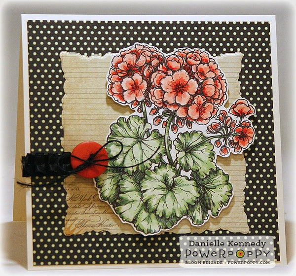 Geraniums Digital Stamp Set