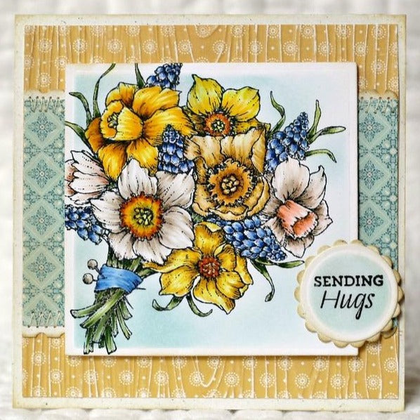 Daffodil Bouquet Digital Stamp Set