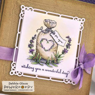 Lavender Sachet Digital Stamp Set