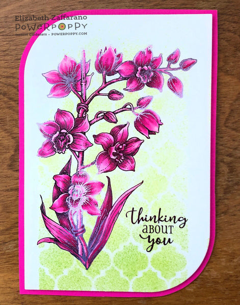 Orchid Cascade Digital Stamp Set