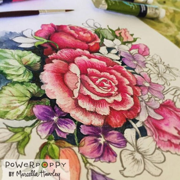 Flower Bomb Digital Stamp Set