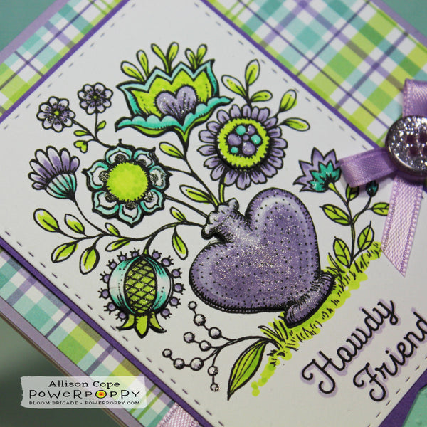 Folk Heart Stamp Set