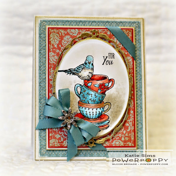 Waiter, There's a Parakeet in My Teacup Digital Stamp Set
