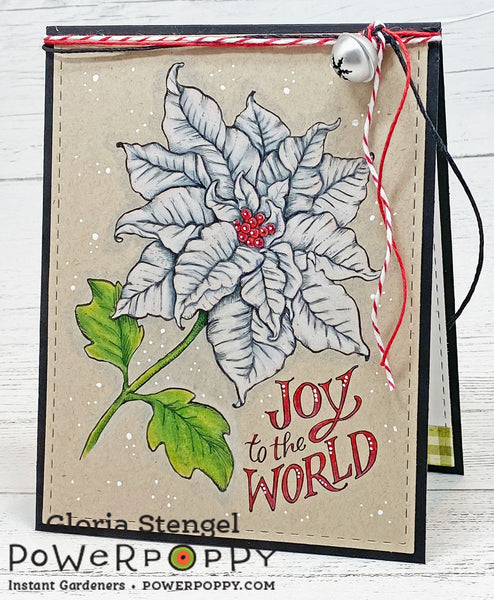 Poinsettia XL Digital Stamp Set