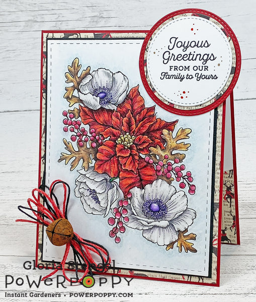 Ultimate Poinsettia Digital Stamp Set
