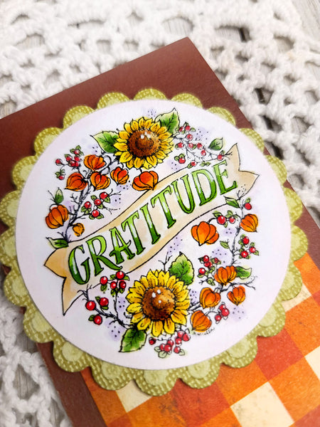 Bittersweet Thanks Digital Coloring Page