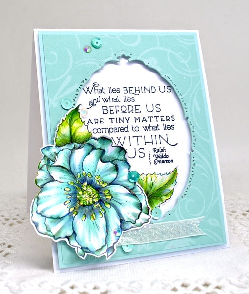 Heart Abloom Digital Stamp Set