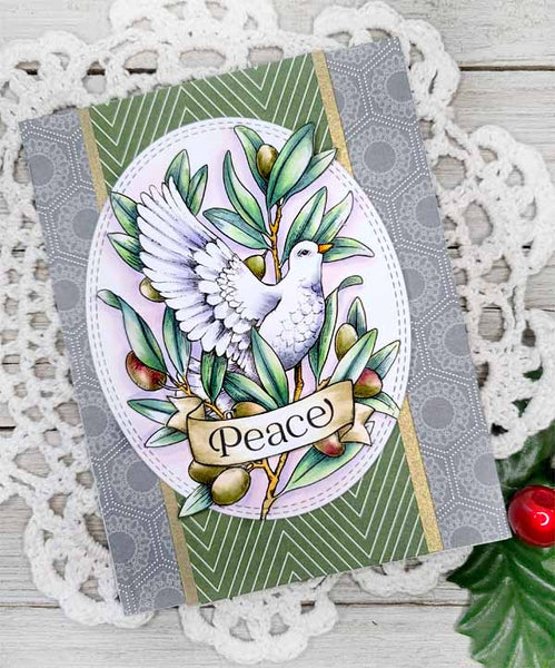 Heavenly Peace Dove Digital Stamp Set