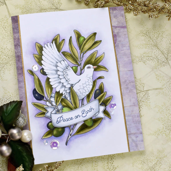 Heavenly Peace Dove Digital Stamp Set