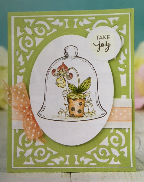 Single Orchid Digital Stamp Set