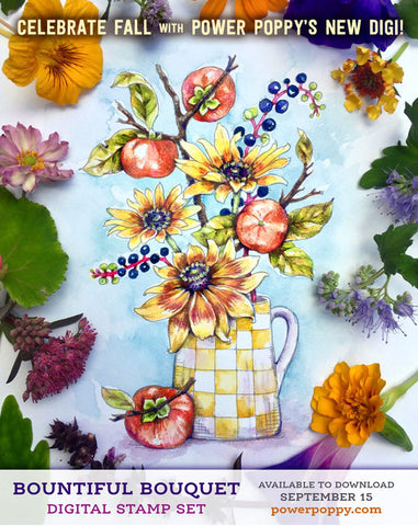 Bountiful Bouquet Digital Stamp Set