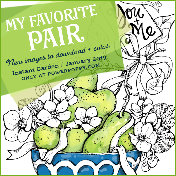 My Favorite Pair Digital Stamp Set