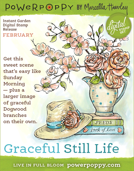 Graceful Still Life Digital Stamp Set