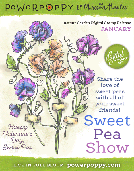 Sweet Pea Show Digital Stamp Set