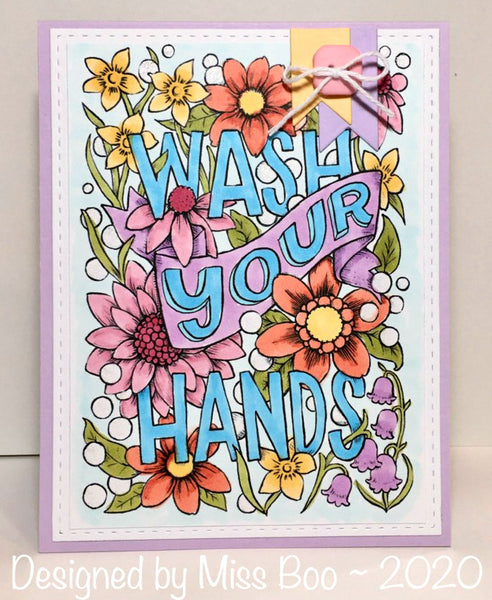 Wash Your Hands Digital Coloring Page