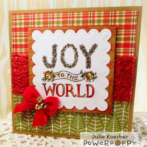 Handlettered Joy to the World Digital Stamp Set