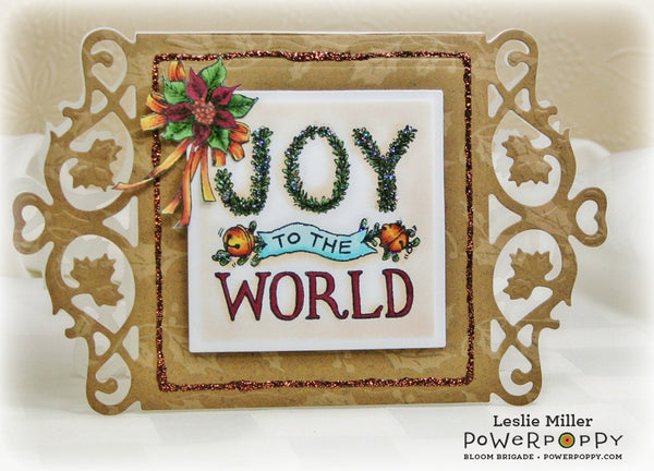 Handlettered Joy to the World Digital Stamp Set