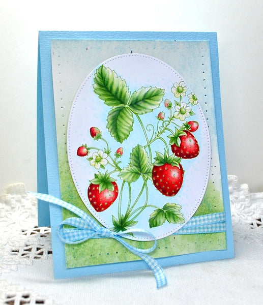 Juicy Strawberries Digital Stamp Set