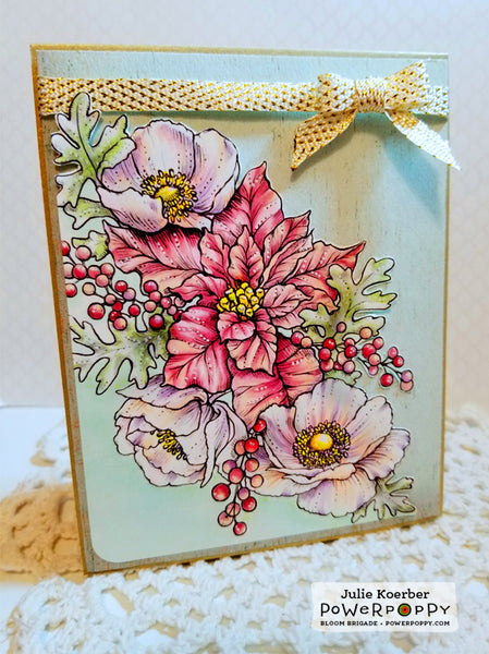 Ultimate Poinsettia Digital Stamp Set