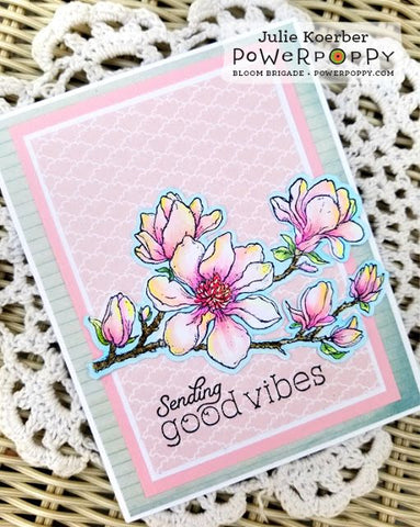 Saucer Magnolia Digital Stamp Set