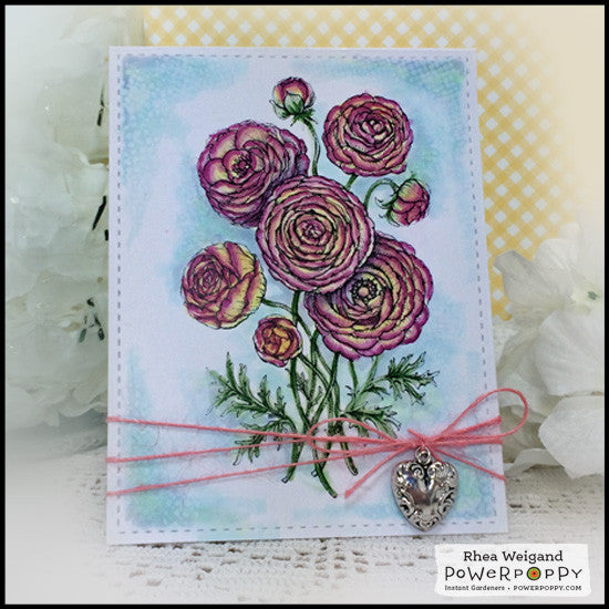 Ranunculus Digital Stamp Set