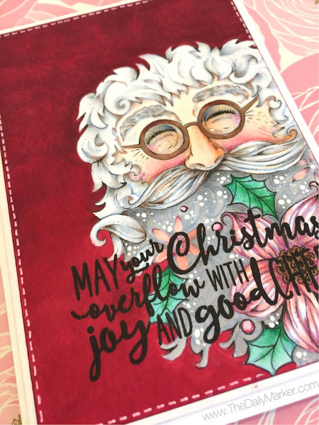 Flowering Santa Digi Digital Stamp Set