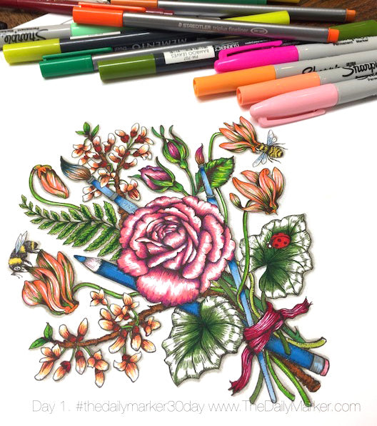 Rose All Day Digital Stamp Set