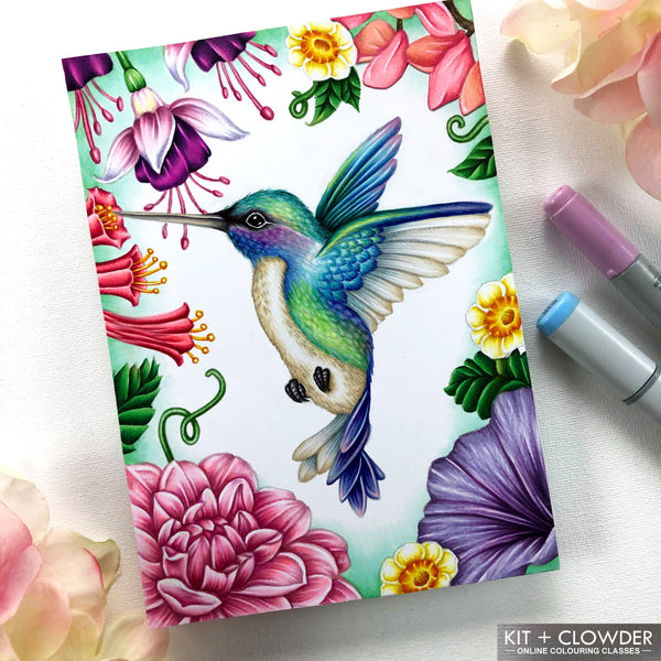Hummingbird Paradise Digital Stamp Set
