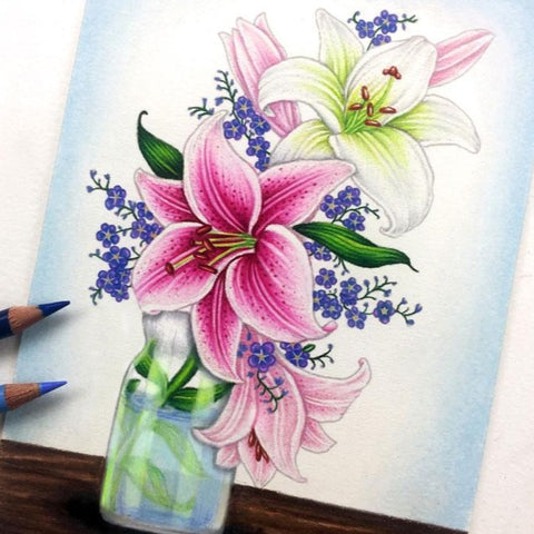 Joyful Lilies Digital Stamp Set