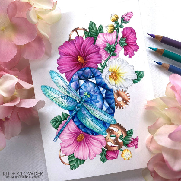 Shimmering Flight Digital Stamp Set