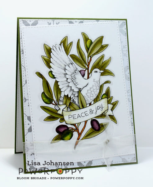 Heavenly Peace Dove Digital Stamp Set