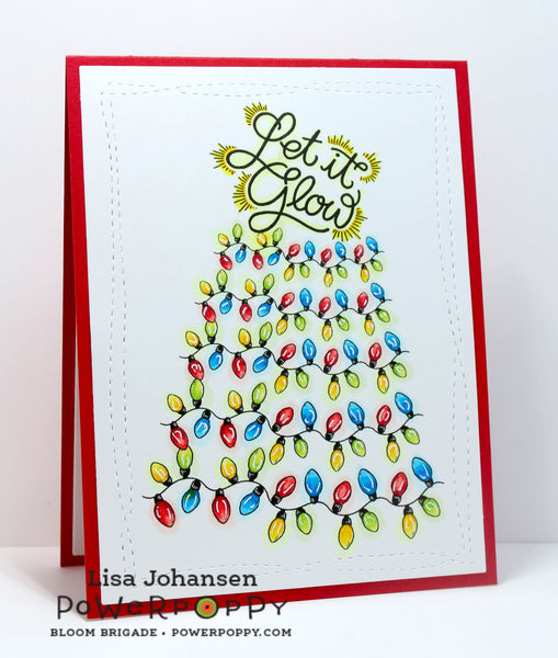 Let It Glow Clear Polymer Stamp Set