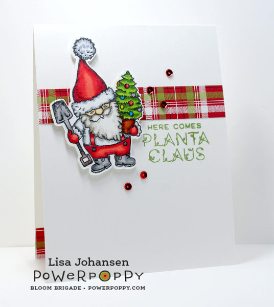 Season's Greenings: Planta Claus Digital Stamp Set