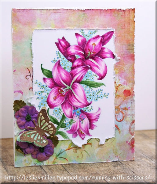 Joyful Lilies Digital Stamp Set