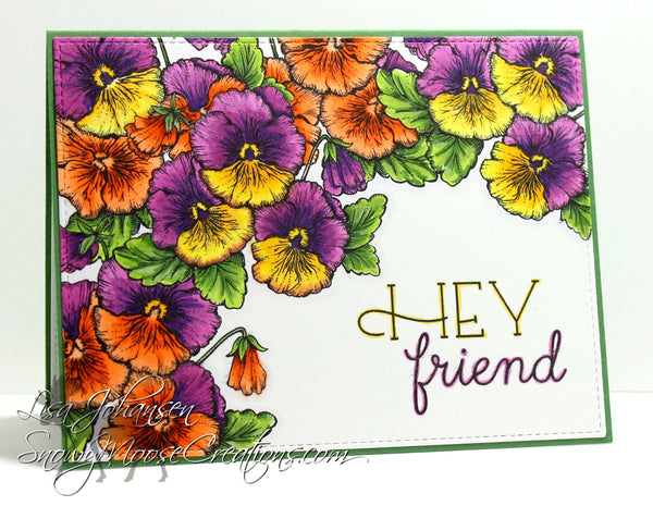 Pansies Digital Stamp Set