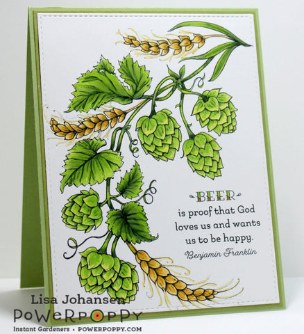 Hops and Barley Digital Stamp Set