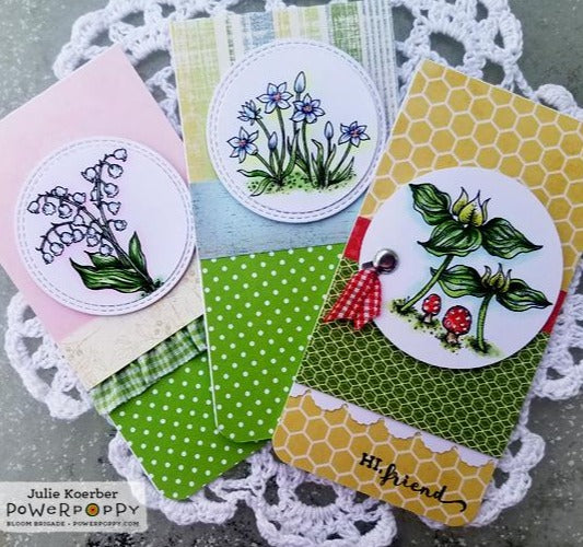 Spring Border Two Digital Stamp Set