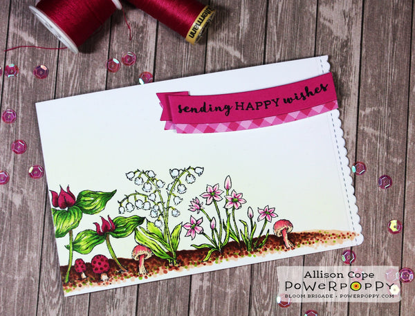 Spring Border Two Digital Stamp Set