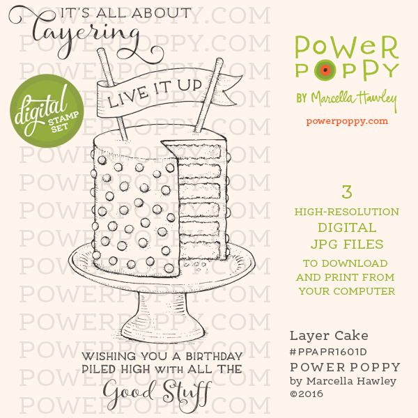 Layer Cake Digital Stamp Set