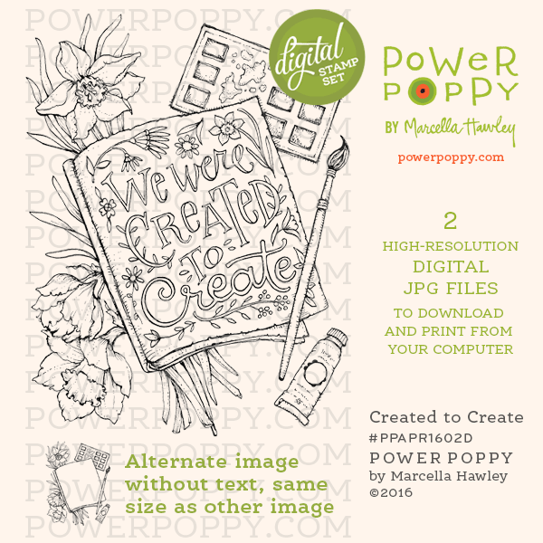 Created to Create Digital Stamp Set