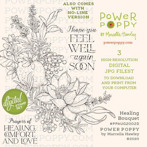 Healing Bouquet Digital Stamp Set