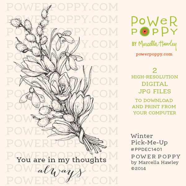 Winter Pick-Me-Up Digital Stamp Set