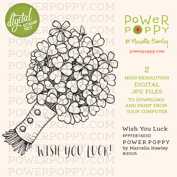 Wish You Luck Digital Stamp Set