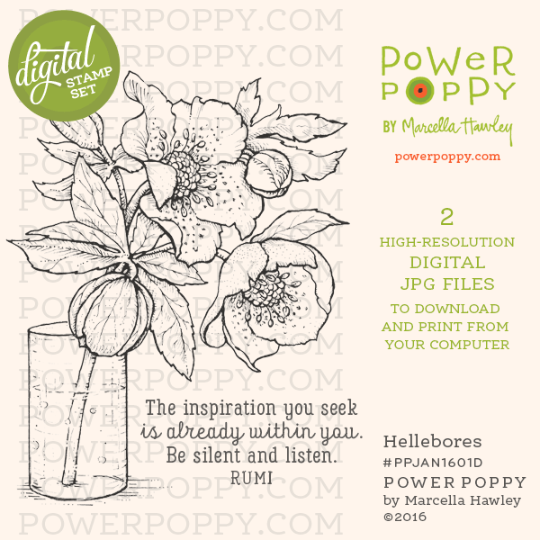 Hellebores Digital Stamp Set