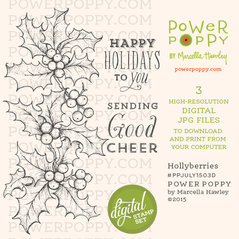 Hollyberries Digital Stamp Set