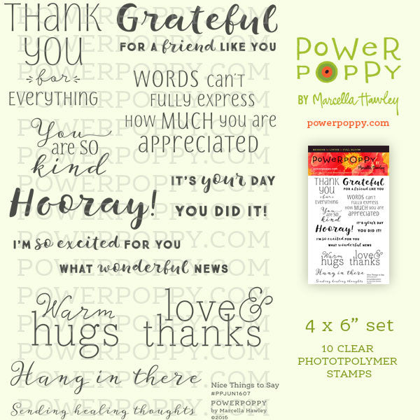 Nice Things to Say Stamp Set