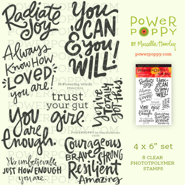 M-Powering Words Stamp Set
